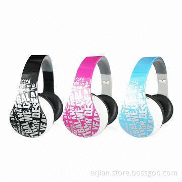 Headphones with Stereo Bluetooth + Micro SD/TF Card Reader + FM Radio + Microphone